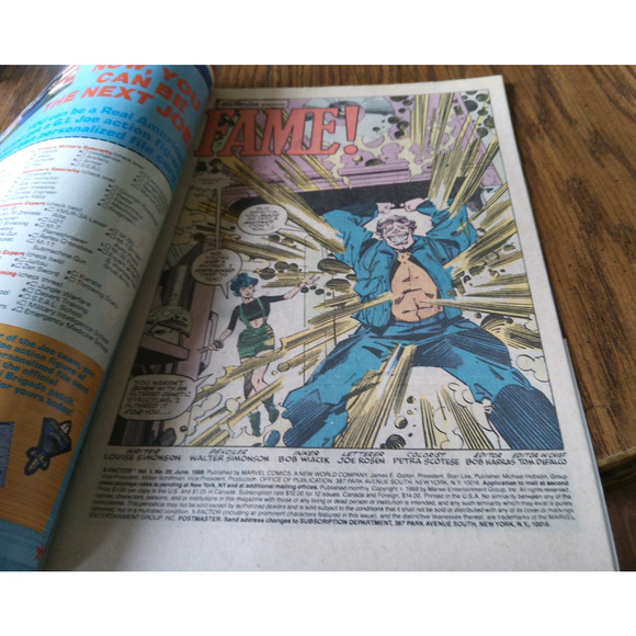 X-Factor #29 (June 1988 Marvel Comics) - Picture 3 of 3
